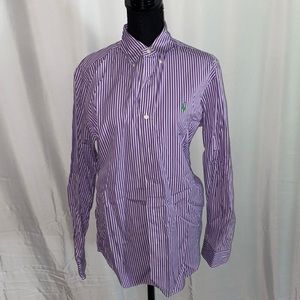 Purple polo button down